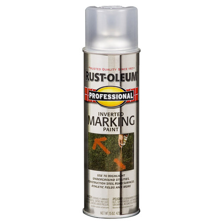 Rust-Oleum Professional Inverted Marking Paint, 15 oz, Clear 2596838